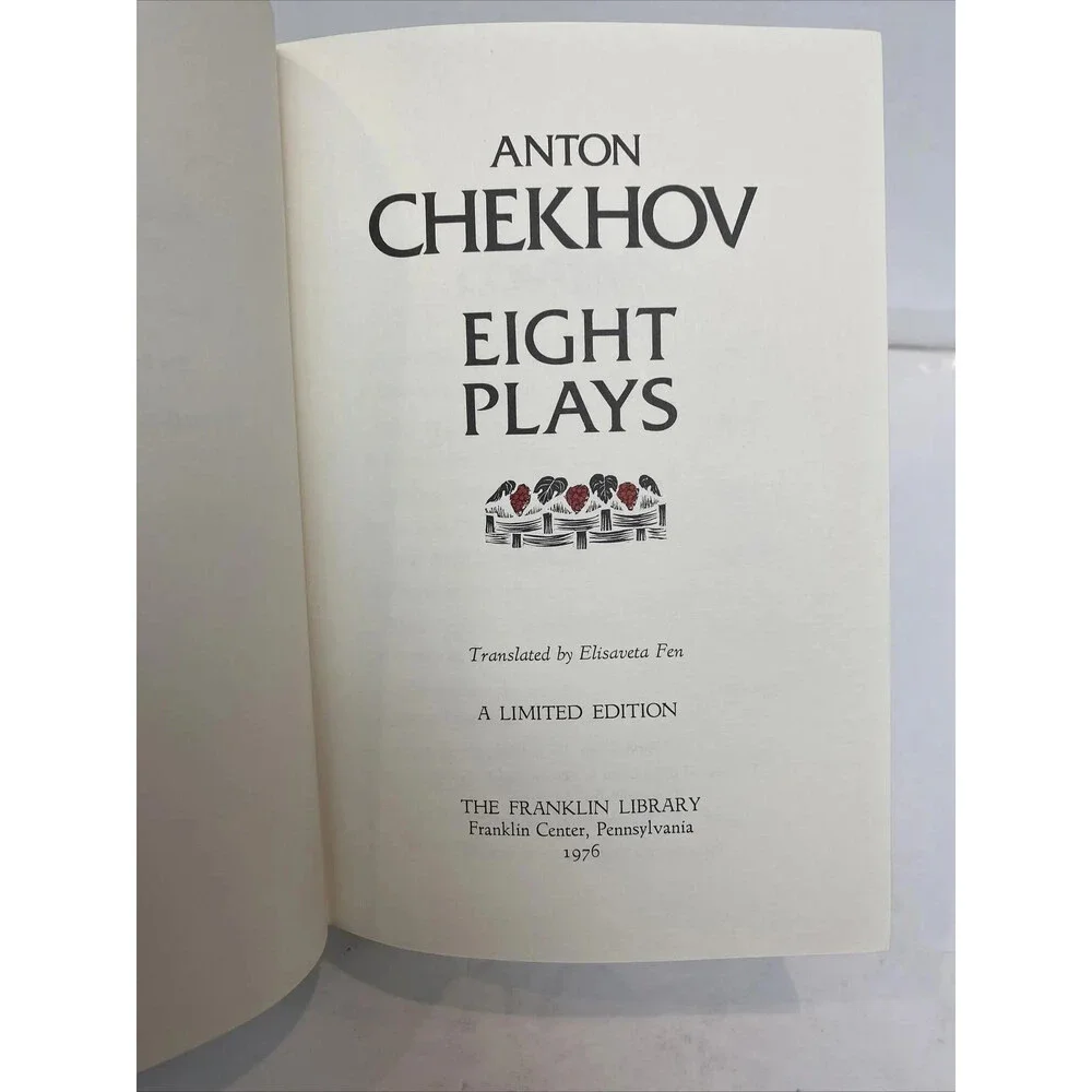 Anthology Of Plays By Chekhov 1976 Great Books Leather Bound Franklin Mint